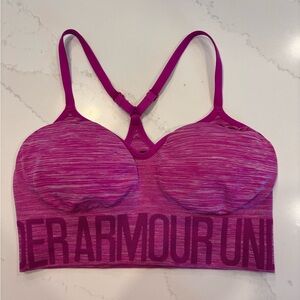 Women’s Under Armour Magenta Sports Bra - Size M